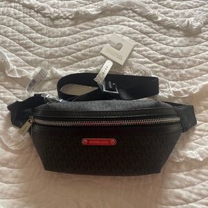 Michael Kors Black Belt Bag NWT